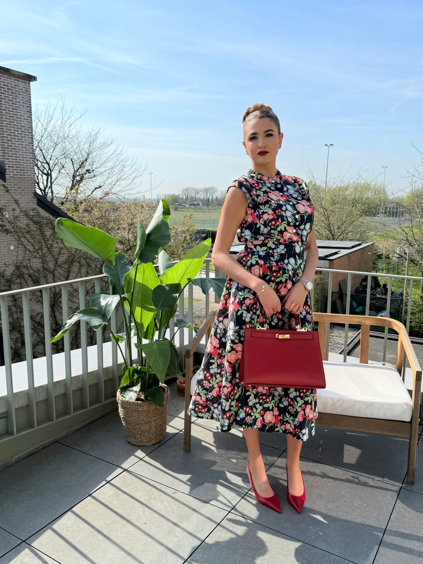 Zwarte Bloemenrok