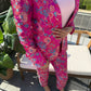 Fuschia Brocard Broek
